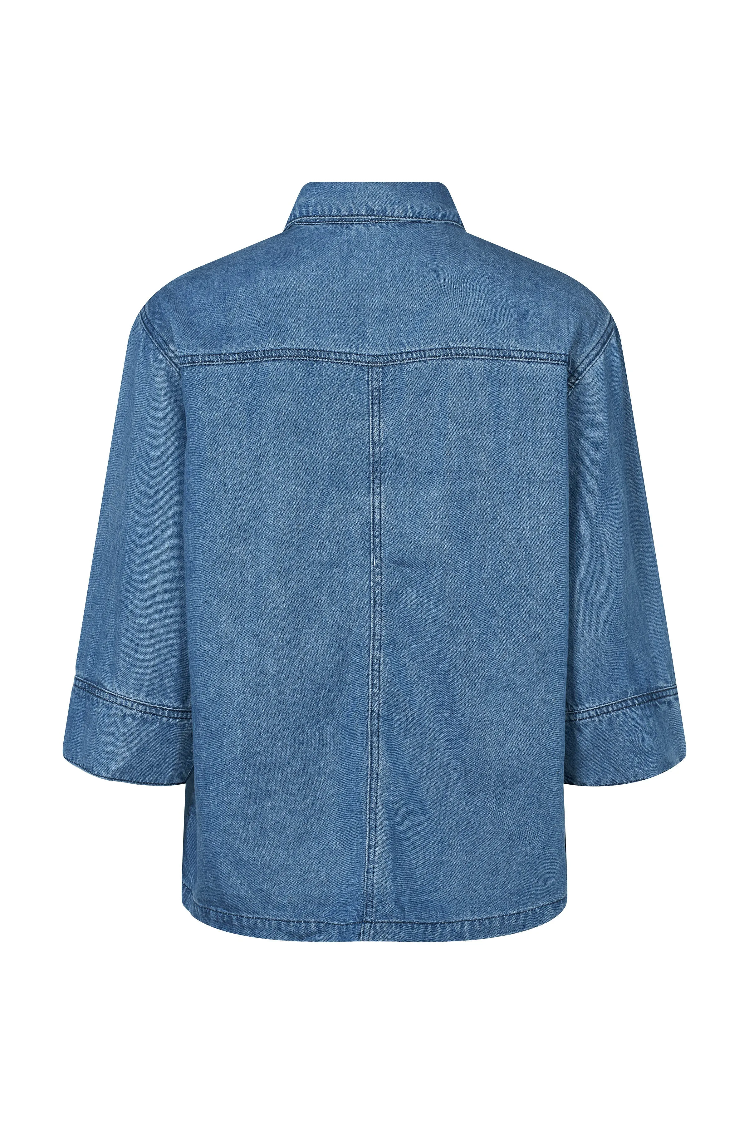 4124PBOKao bluse - Blue denim