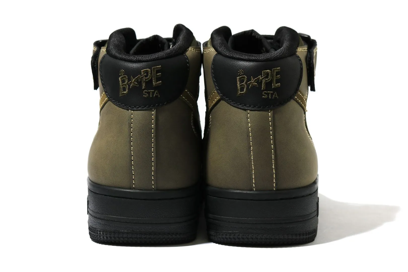[8~10] DS! BAPE STA MILITARY MID Leather / Suede Olive