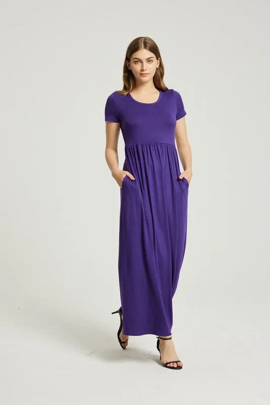 Annva USA Women's Summer Casual Maxi Dress With Pocket