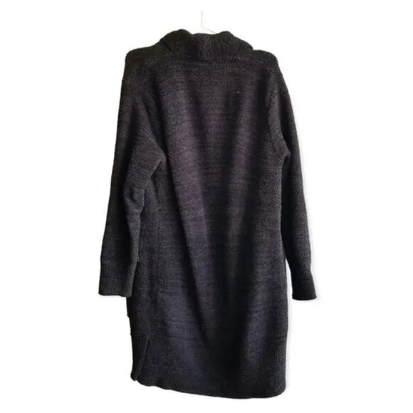 Barefoot Dreams Gray &amp; Black Cardigan size XS