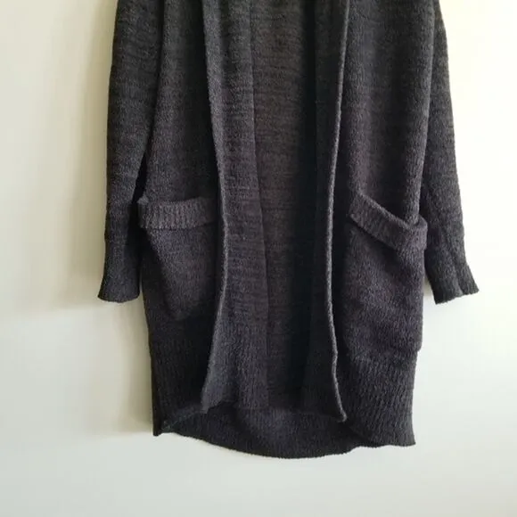 Barefoot Dreams Gray &amp; Black Cardigan size XS