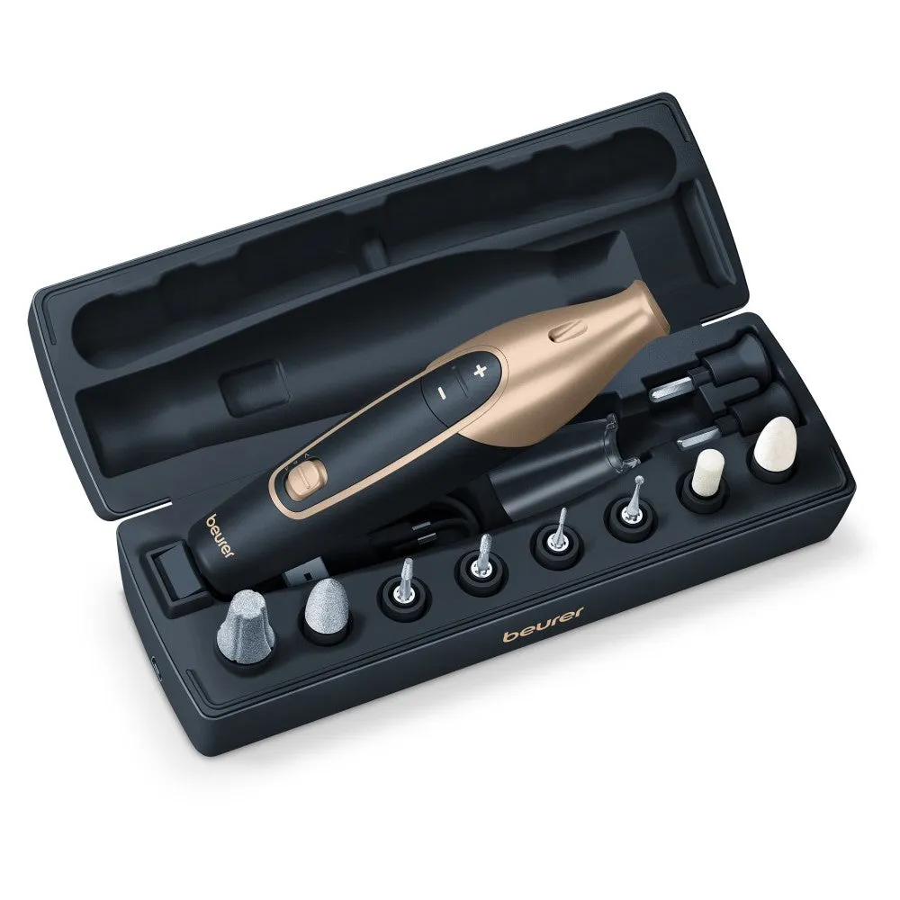 Beurer MP 84 Rechargeable Manicure & Pedicure Set - Black & Gold (Special Edition)