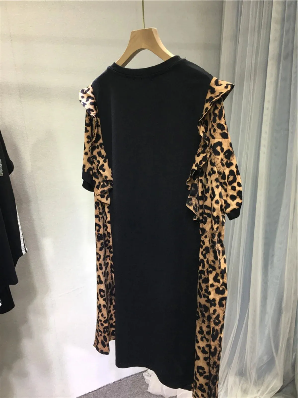 Brand Leopard Bear Graphic Plus Size Dress for Women