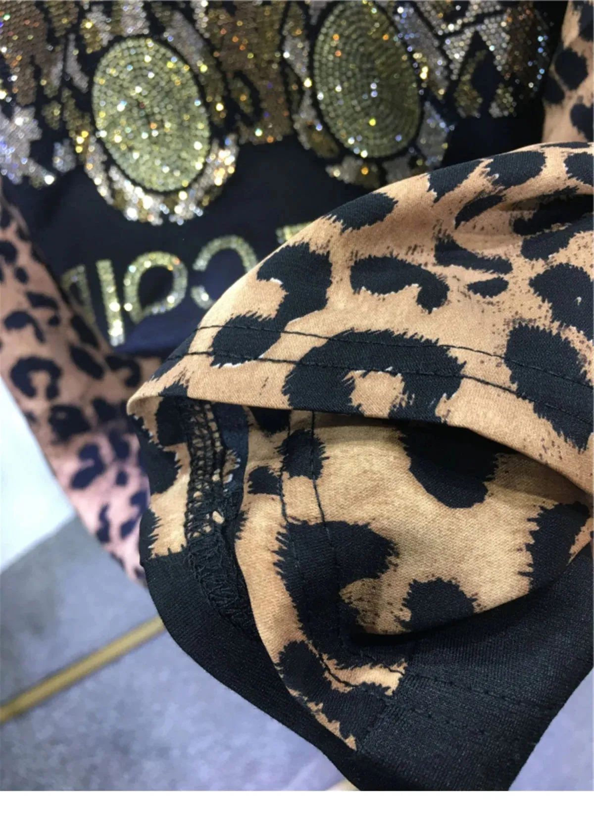 Brand Leopard Bear Graphic Plus Size Dress for Women