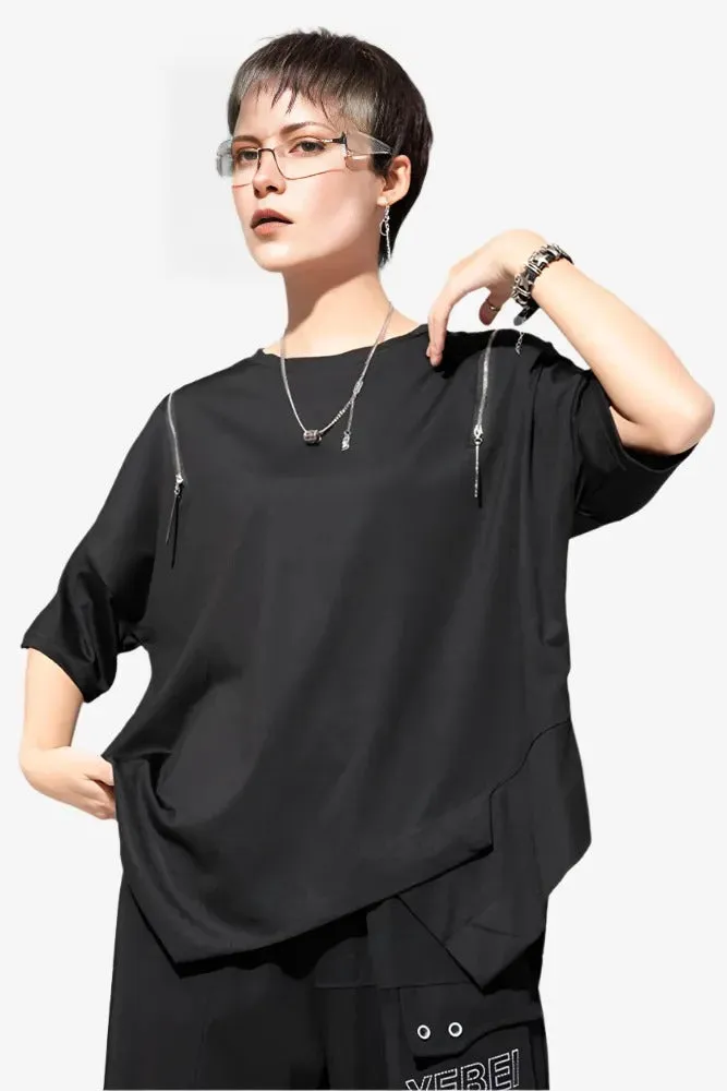 Cutaway Edge Oversized Tee
