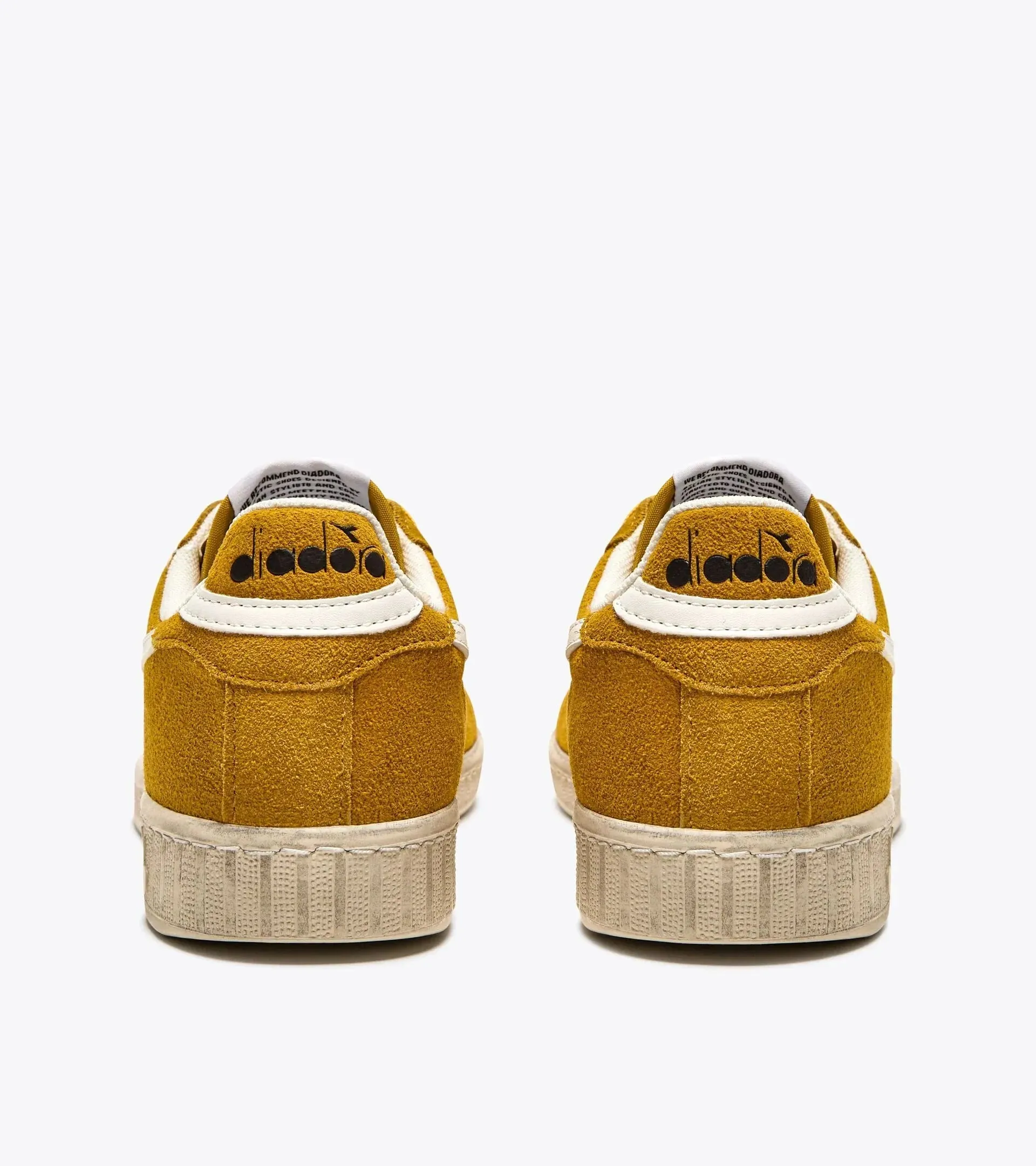 Diadora Game L Low Waxed Suede In Yellow Ochre
