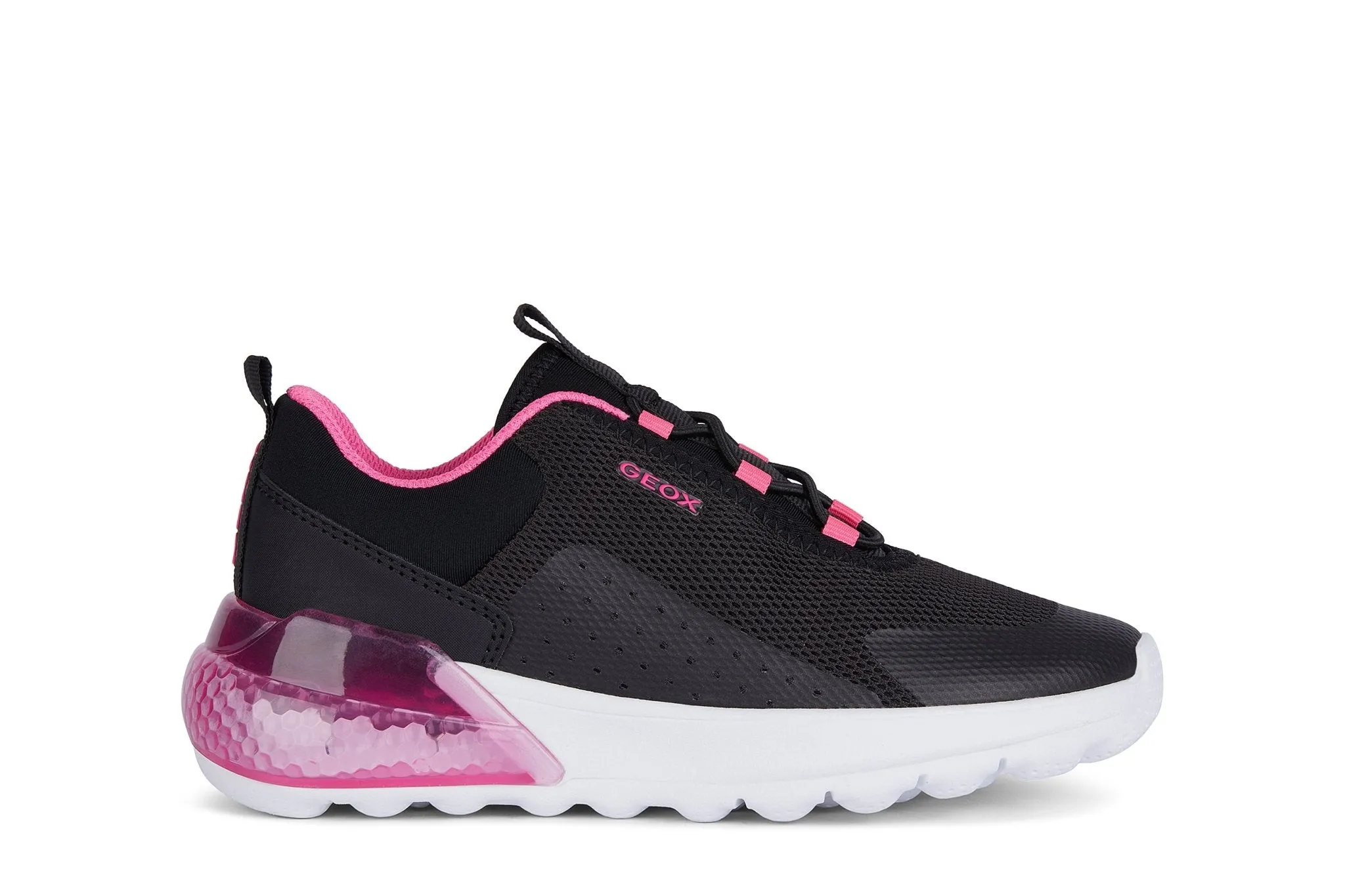 Geox - Activart Illuminus - Black/Fuschia