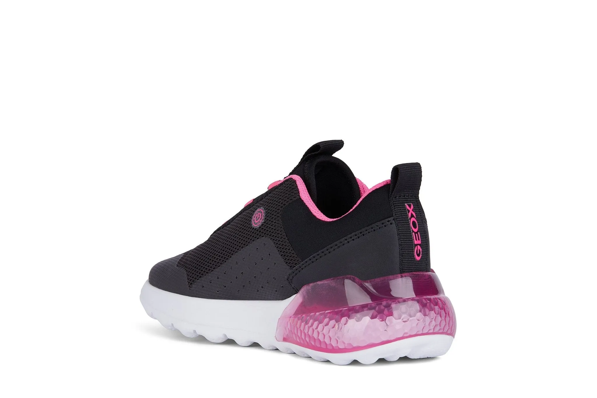 Geox - Activart Illuminus - Black/Fuschia