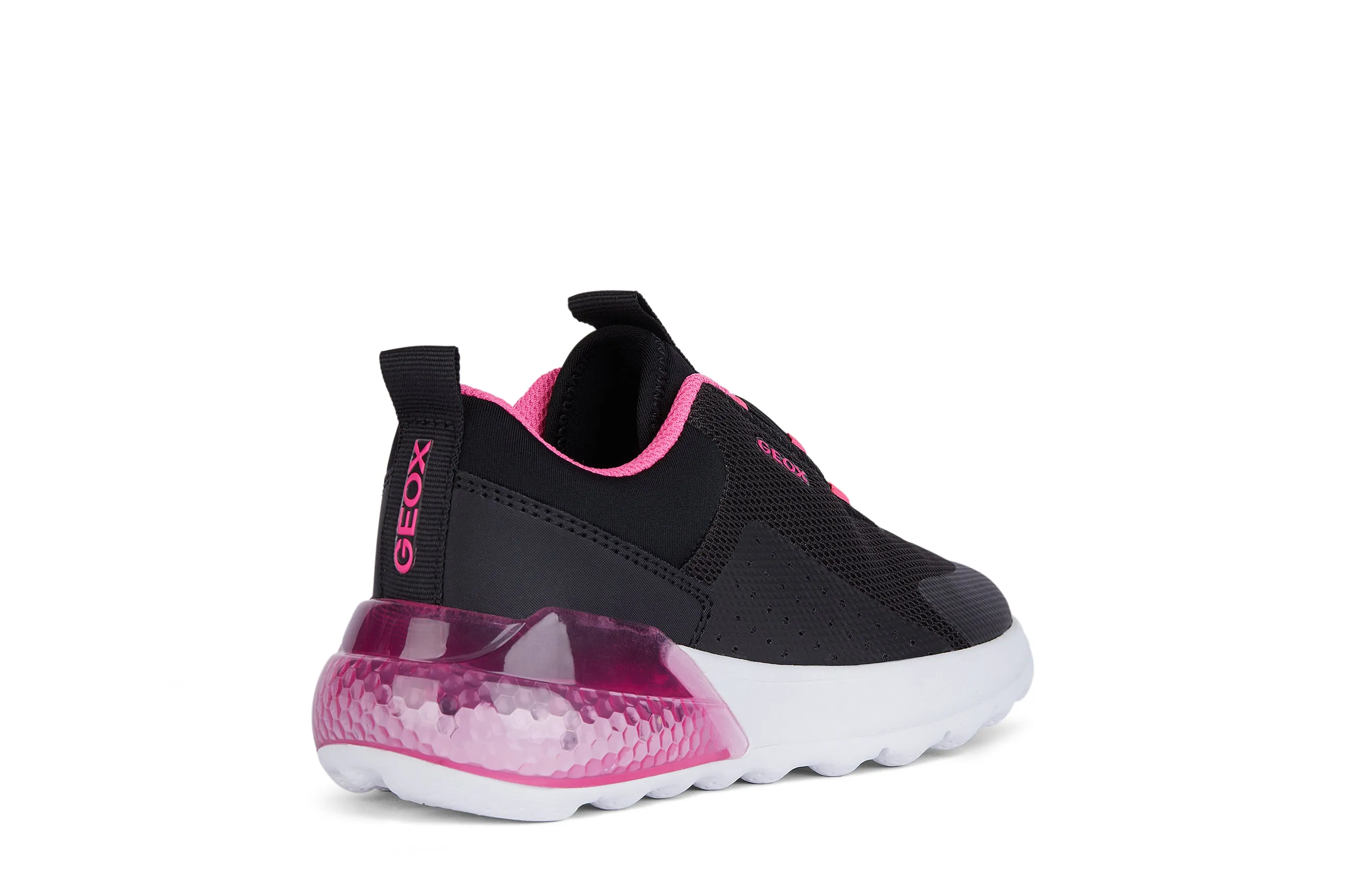 Geox - Activart Illuminus - Black/Fuschia