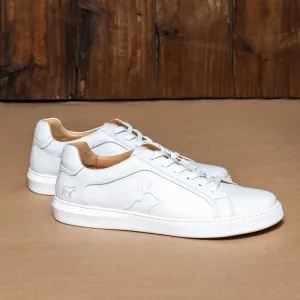 KH Solid Nguni Overlay Sneaker - White