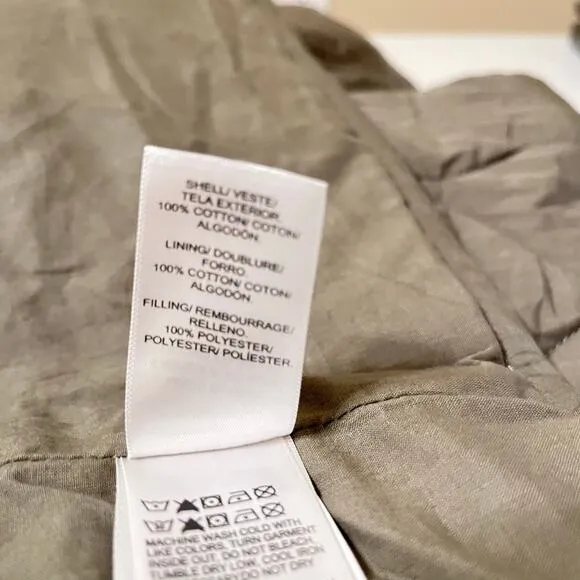 Lucky Brand Quilted Jacket in Green Size Large