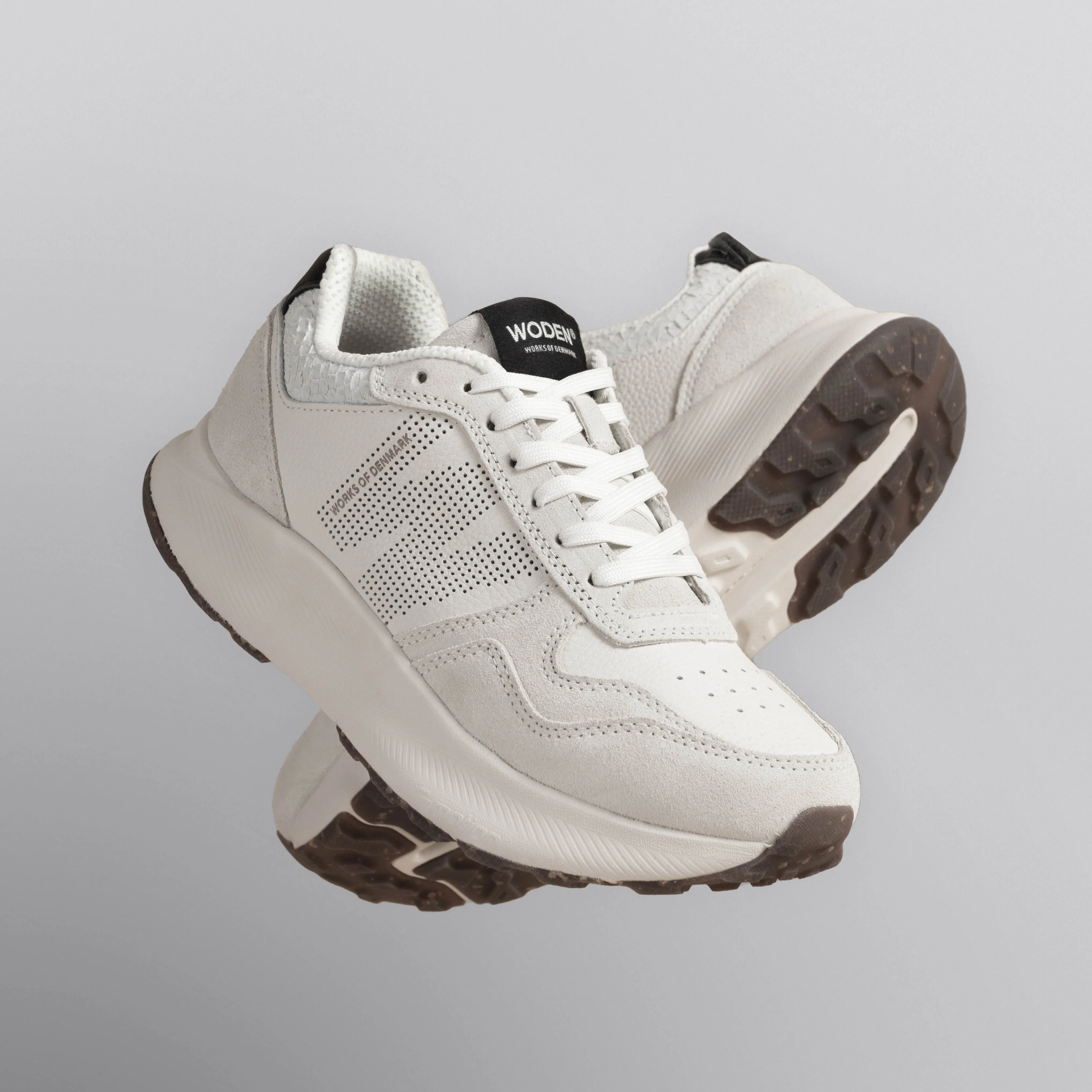 Mathilde Runner Leather - Blanc de Blanc
