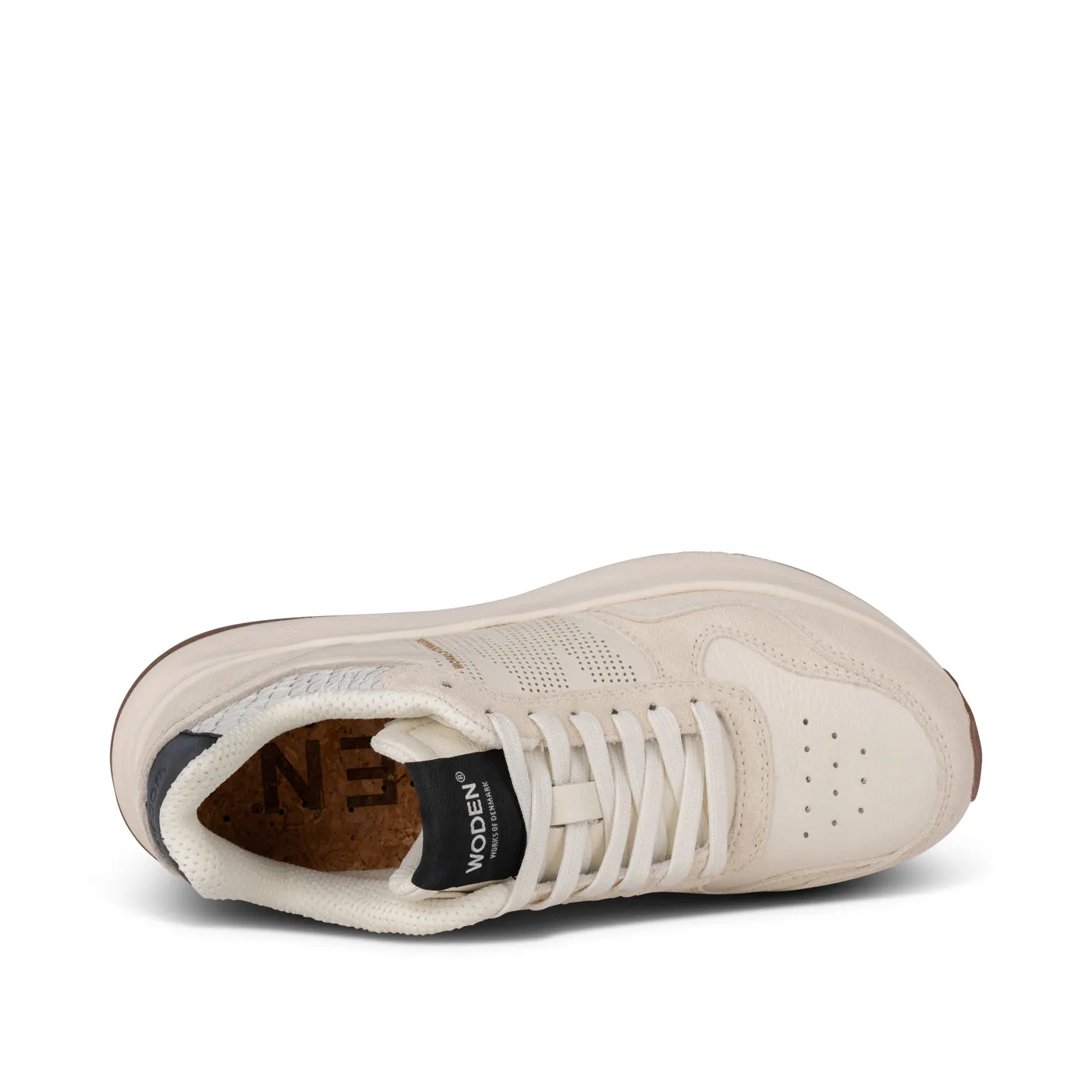 Mathilde Runner Leather - Blanc de Blanc