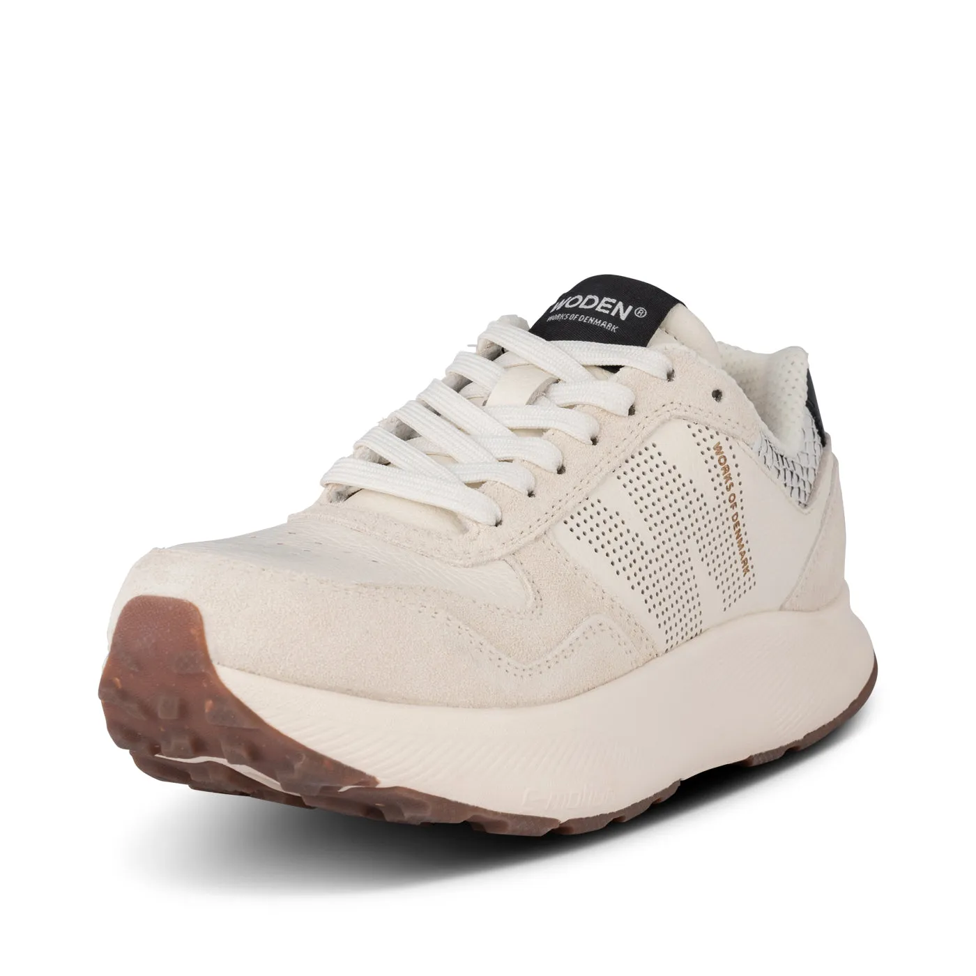 Mathilde Runner Leather - Blanc de Blanc