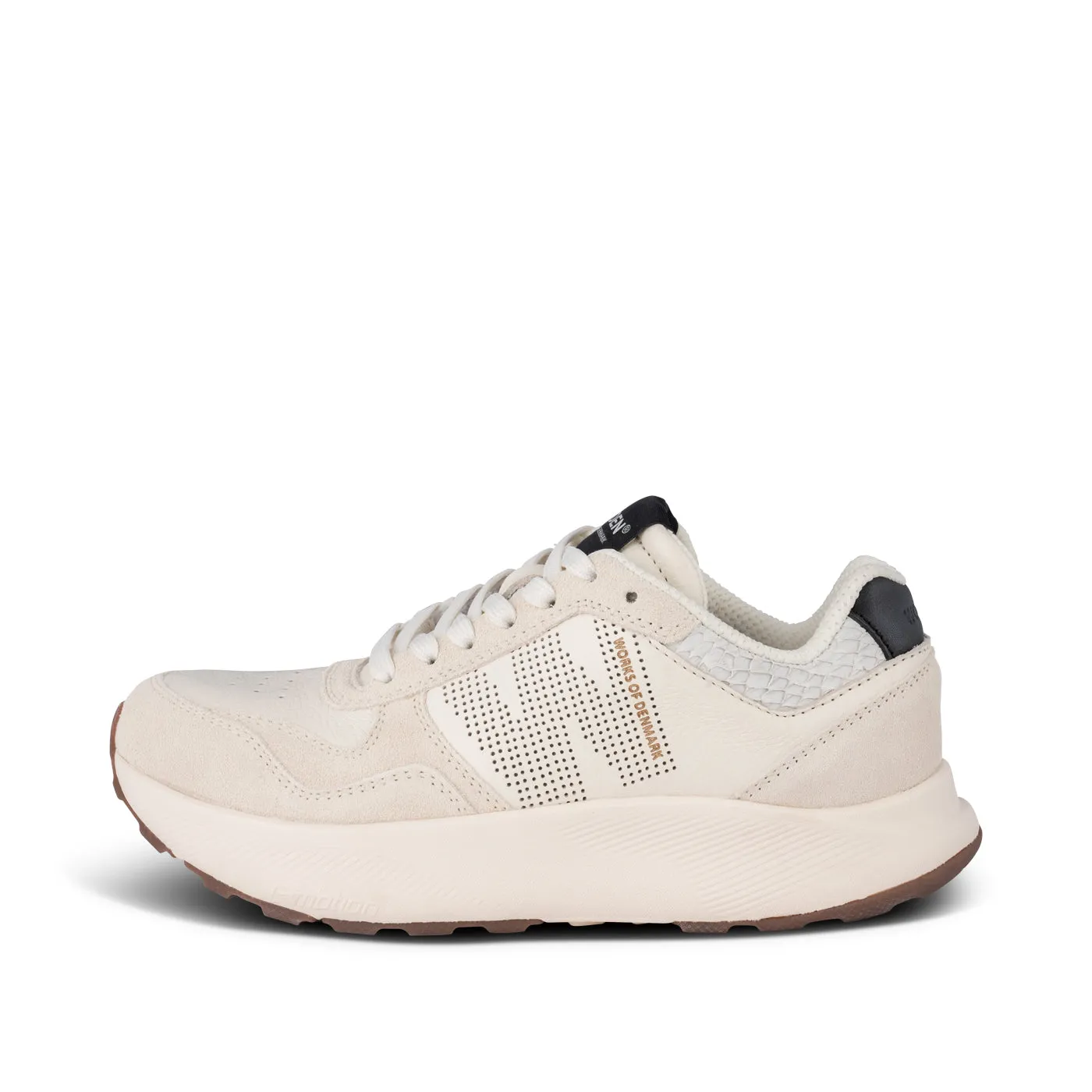 Mathilde Runner Leather - Blanc de Blanc