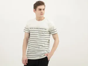 Men Striped Round Neck T-Shirt
