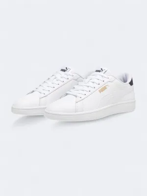 Men's Brand Logo Printed Sneakers,White
