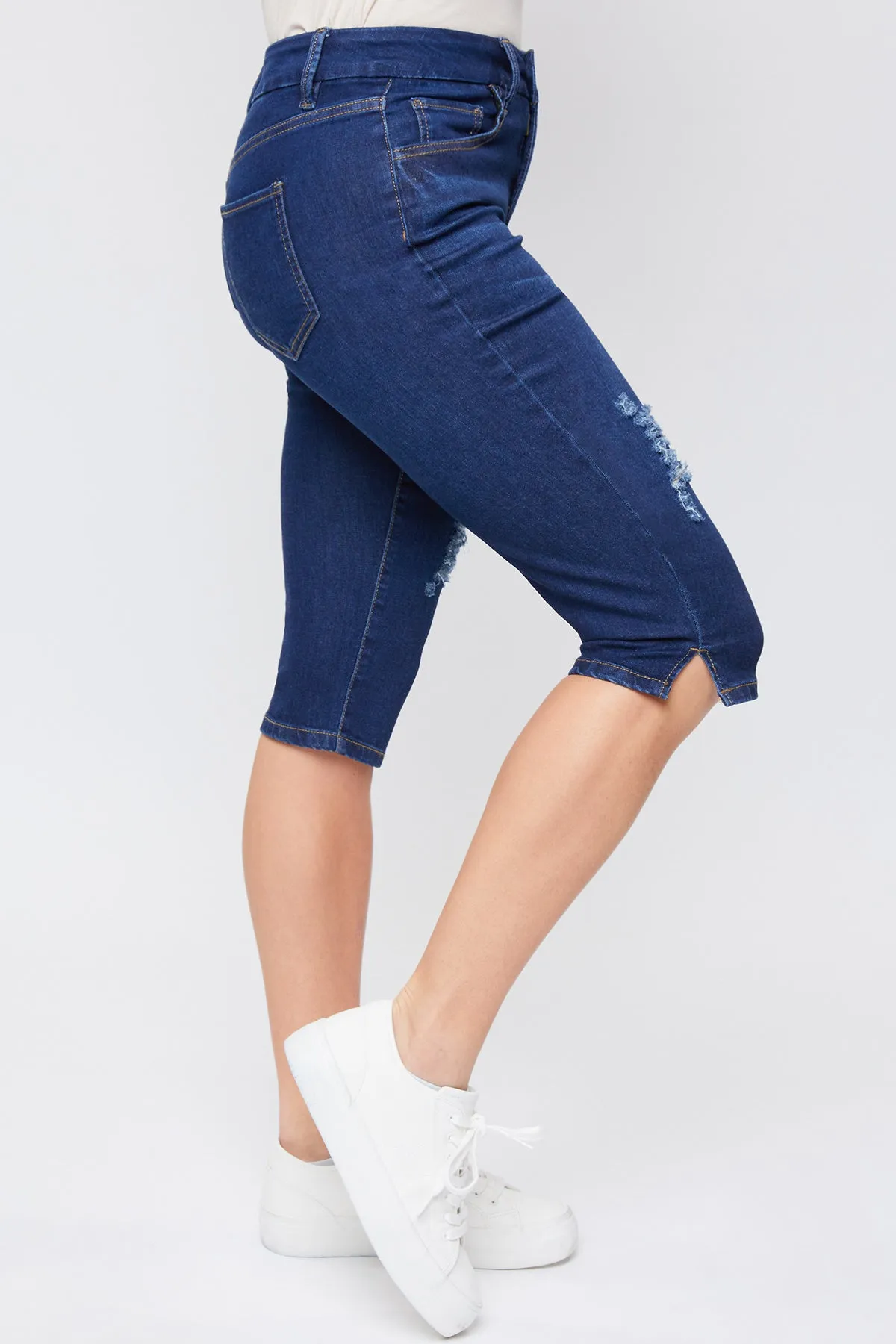 Missy Petite Curvy 1 Button Side Slit Hem Capri Pack Of 12