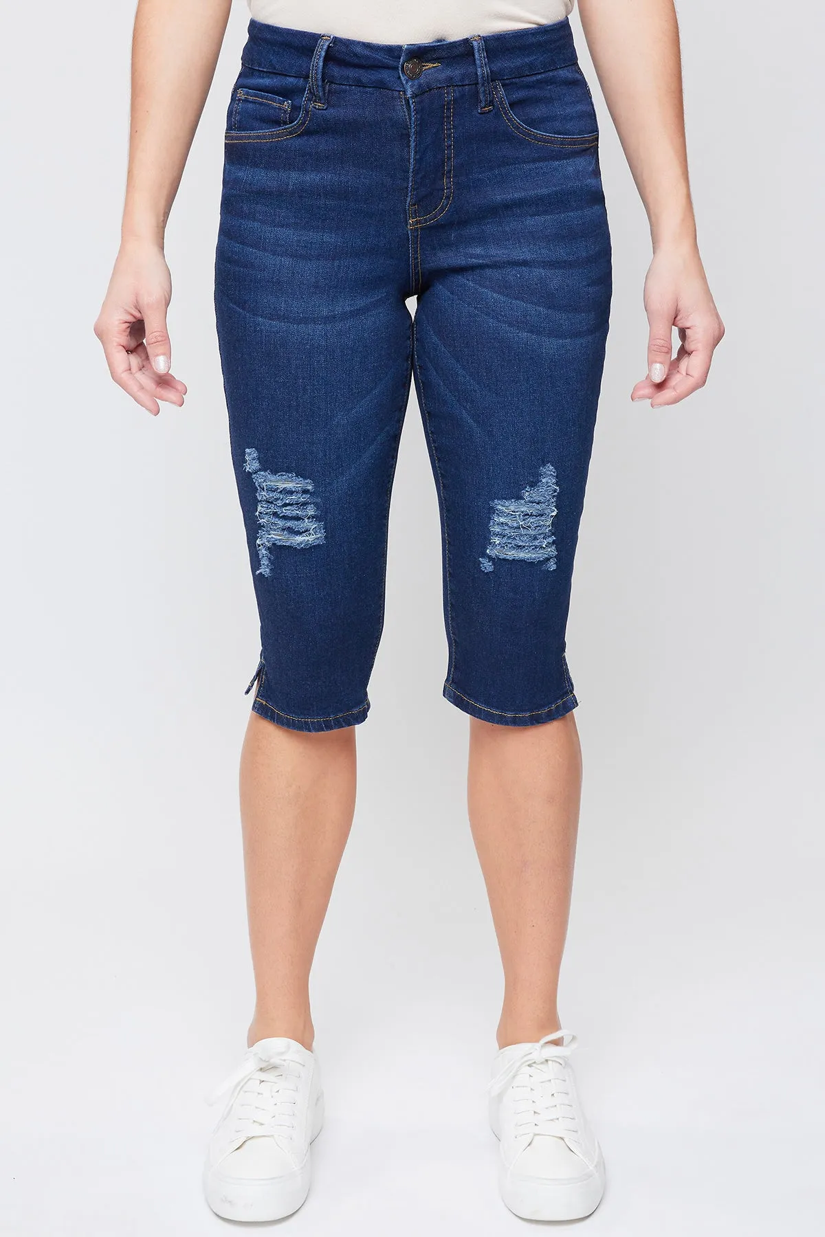 Missy Petite Curvy 1 Button Side Slit Hem Capri Pack Of 12