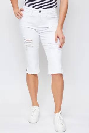 Missy Petite Curvy 1 Button Side Slit Hem Capri Pack Of 12