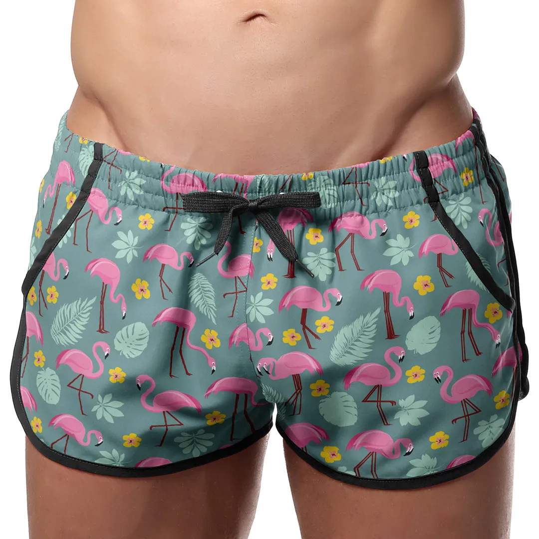 Pool Boy Flamingos Swim Short