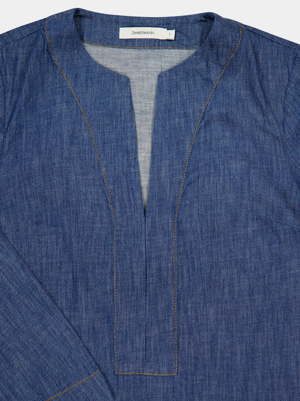 Railway Blue Wylie Denim Tunic Dress