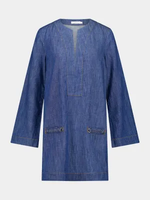 Railway Blue Wylie Denim Tunic Dress