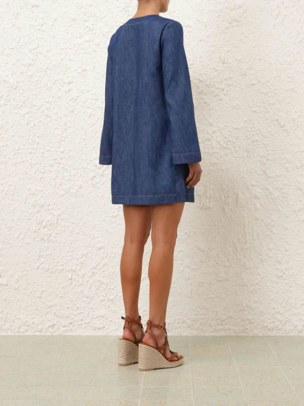 Railway Blue Wylie Denim Tunic Dress