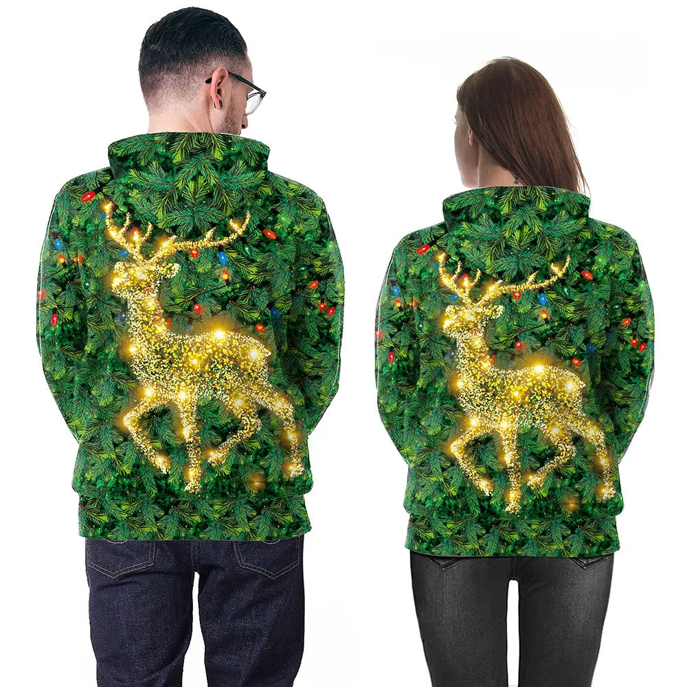 Santa Couple Hooded Sweater
