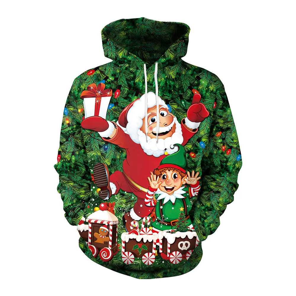 Santa Couple Hooded Sweater