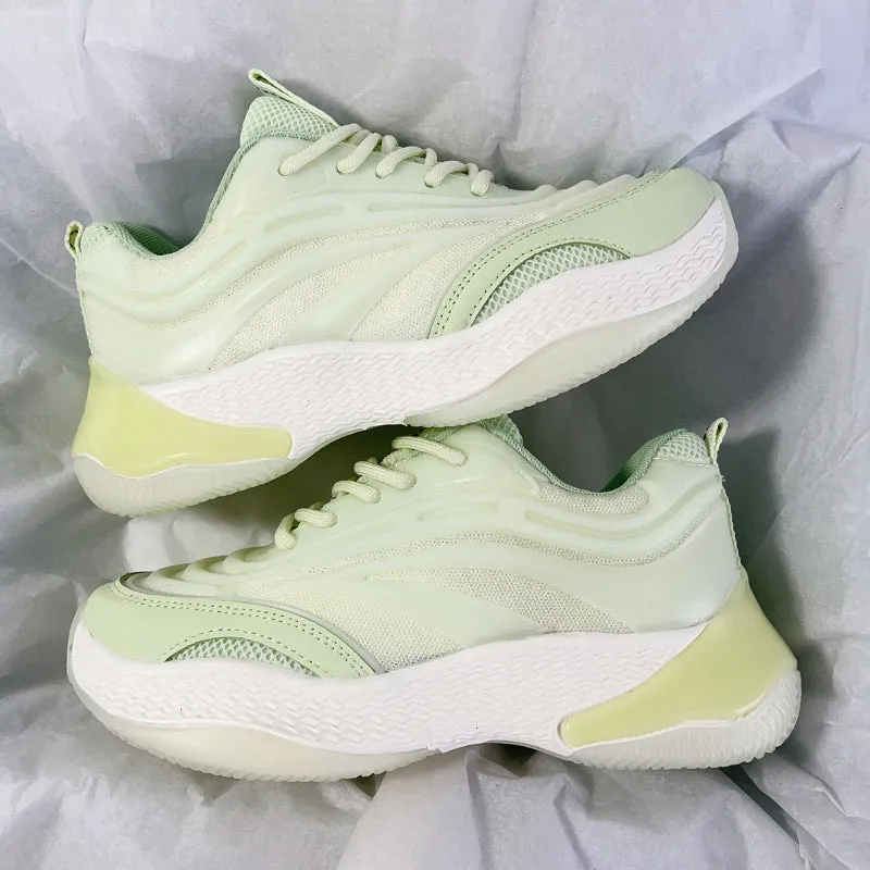 Steeve Flat Contrast Color Air Sneakers
