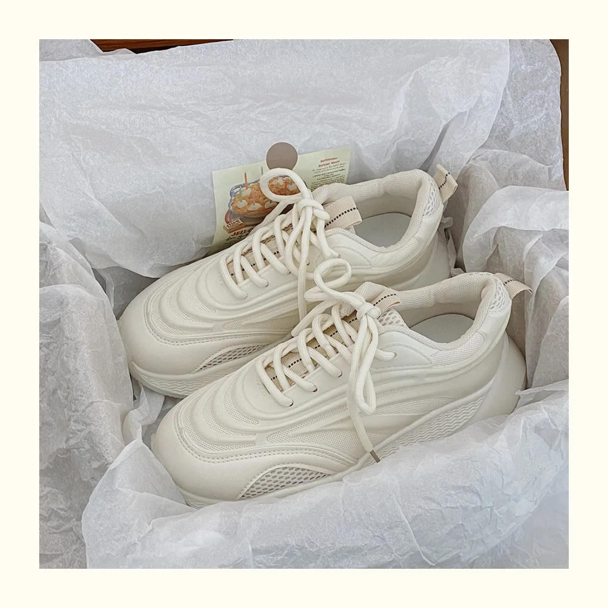 Steeve Flat Contrast Color Air Sneakers