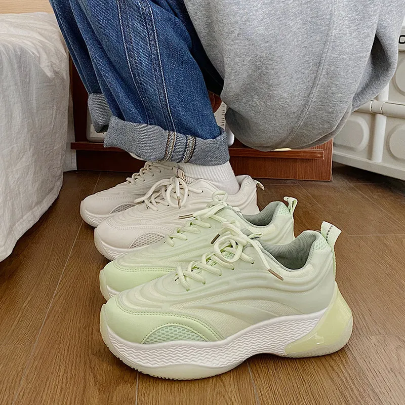 Steeve Flat Contrast Color Air Sneakers