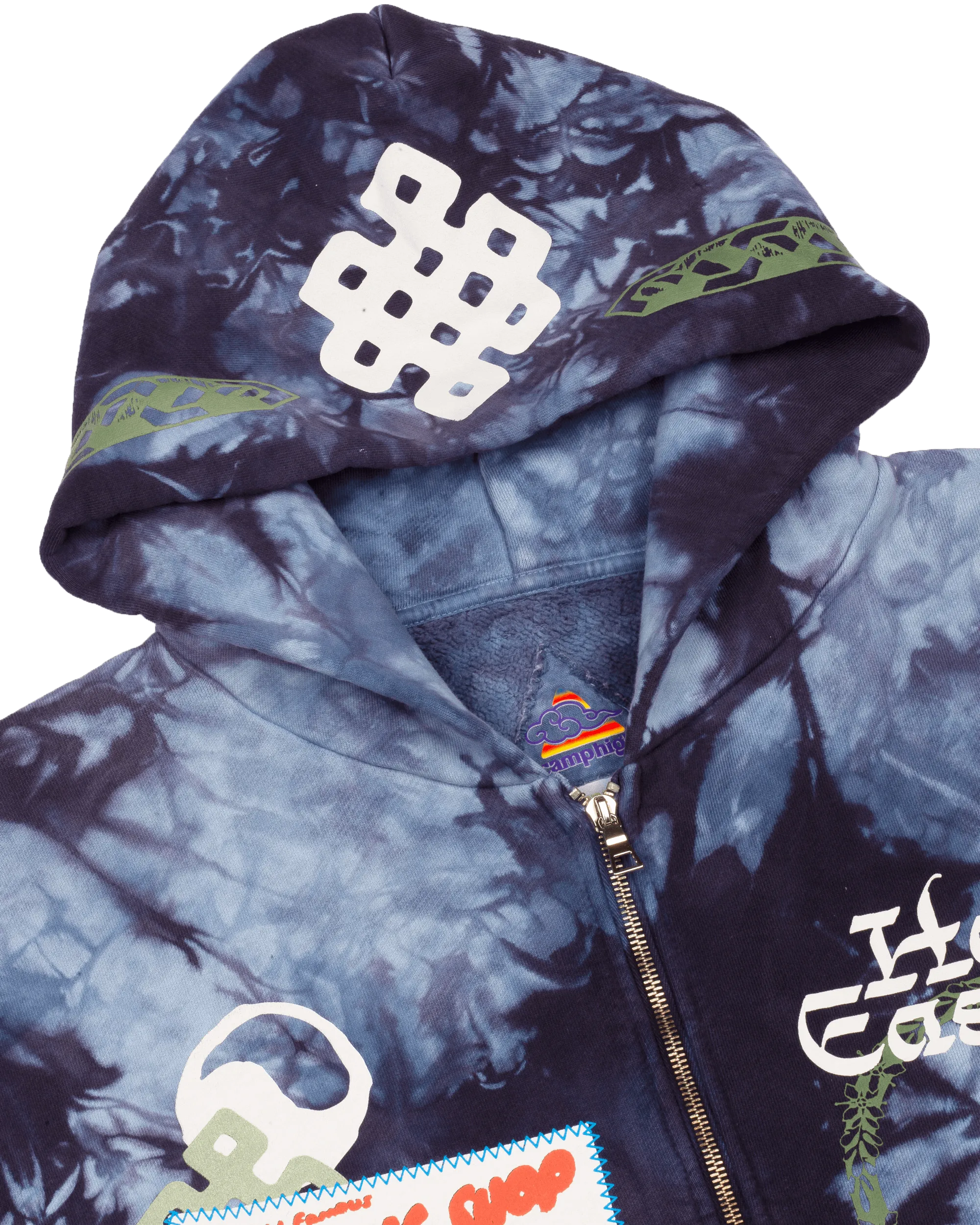 The Odyssey Zip-Up Hoody (Shibori)