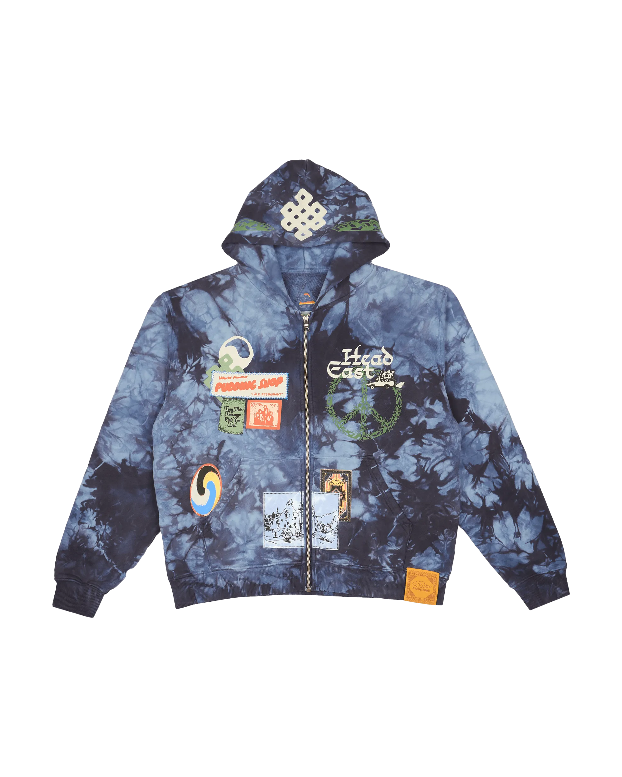 The Odyssey Zip-Up Hoody (Shibori)