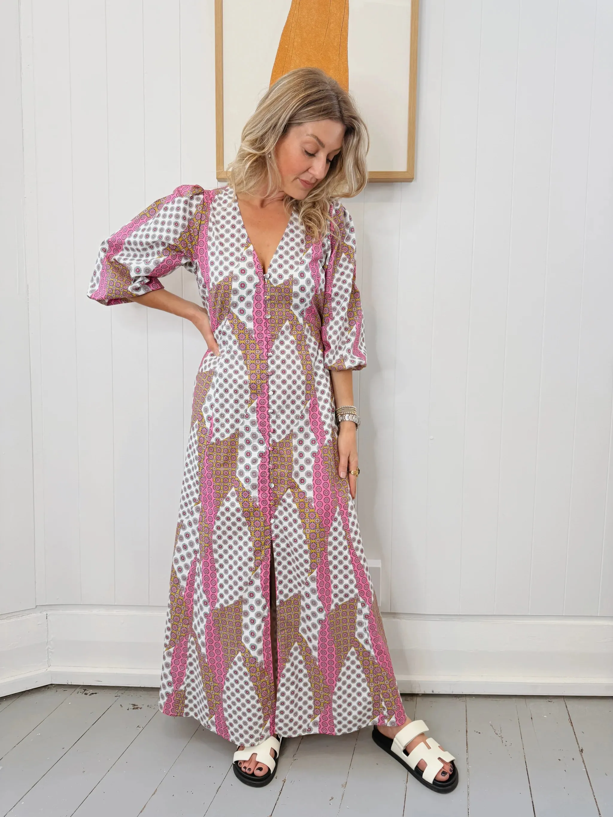 TUESDAY MONACO DRESS PATCHWORK